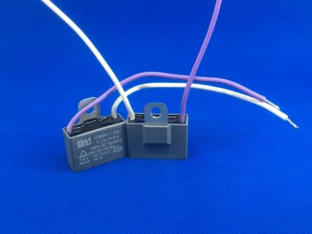 10VNT Du švino cbb61 0.75 uf 450v kondensatorius dervos užpildyti cbb61 kondensatorius su aukštos kokybės
