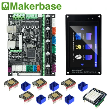 Makerbase 3D Spausdintuvas Kontrolės Valdyba MKS Robin Nano V1.2 32Bit Plokštė MKS Robin TFT35 Ekrano TMC2209 Vairuotojas Paramos Marlin2.0