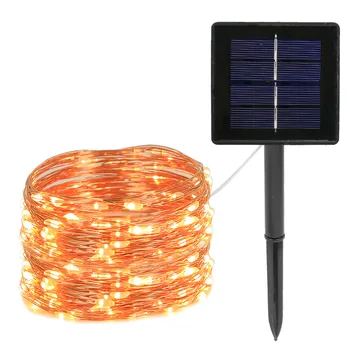 1PC Saulės Šviesos Lauko 12M LED Sodo Fėja String Šviesos diodų (Led) Šmėžavimas Vandeniui Lempos Kalėdų Kiemo Medžio Šalis