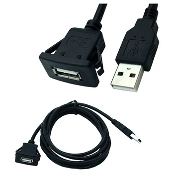 Automobilio prietaisų Skydelyje Flush Mount Line USB 2.0 Prievadą Skydelio prailginimo Laido Lizdas