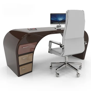 Kūrybos biuro stalas, mados dizaino stalas, suapvalintas kampas, stalas, bosas stalas, kompiuterio stalas, baldų pritaikymas savo reikmėms