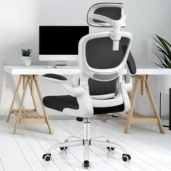 Ergonomiška Biuro Kėdė, Aukštas Atgal Akies Stalas, Kėdė su Juosmens atrama ir Reguliuojama atrama galvai, Kompiuterinių Žaidimų Kėdė