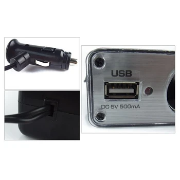 Universalus 3 Būdas Automobilio Lizdo Adapteris, Splitter su USB Įkrovimo lizdas Pratęsimo, Pakeitimo 12V/24V Triple Įkrovikliai Patvarus