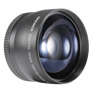 KILIMAS-58Mm 2X teleobjektyvą Tele Konverteris Canon Nikon Sony 