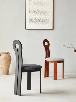 Dizaineris mados moderni valgomojo kėdė medžio masyvo viduramžių kėdė kėdė kūrybos šviesa prabangus valgomasis kėdė