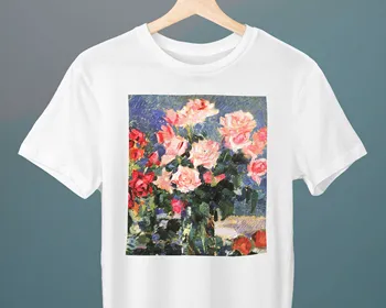 Rožės VI Konstantin Korovin Tapybos Unisex marškinėliai Meno