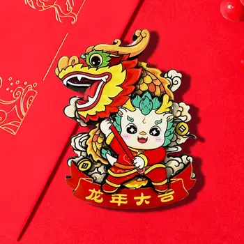 Tradicinės Kinų Zodiako Magnetas Nuostabiai Meistriškai Metų Dragon Šaldytuvas Magnetas Kinų Zodiako Šaldytuvas Lipdukai 2024