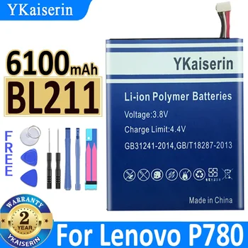 YKaiserin BL211 6100mAh Baterijos Naudojimo Lenovo P780 Baterija Bateria