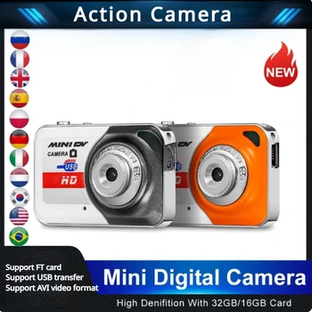 X6 Nešiojamų Ultra Mini Aukštos Denifition Skaitmeninė vaizdo Kamera Mini DV Parama 32GB TF Kortelė Foto Vaizdo Įrašymo
