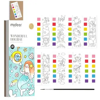 Akvareliniai Dažai Knygos Magija Vandens Spalvinimo Knygelių Kišenėje Spalvinimo Knygelė Su Dažų Anksti Švietimo Žaislai Vaikams 5 Metai