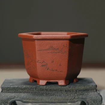 Keraminių Ranka Raižyti Bonsai Puodą Tradicija Kinijoje Succulents Sodo Puošmena