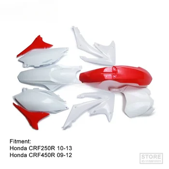 Honda CRF250R CRF 250R 2010-2013 M. CRF450R CRF 450R 2009-2012 Motorcross Dirt Bike Motociklai Užbaigti Kūno Plastikiniai Rinkiniai