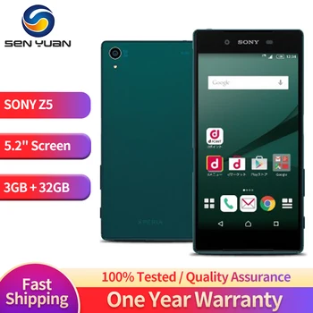 Originalus Sony Xperia Z5 E6683 E6653 4G LTE Mobiliojo Telefono Octa Core RAM 3G 32G 23.0 MP ROM Android 5.2