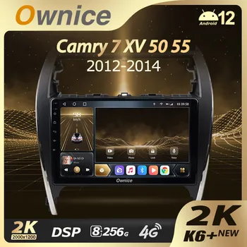 Ownice K6+ 2K360 Toyota Camry 7 XV 50 55 2012 - 2014 JAV EDITION Automobilio Radijo Multimedia Vaizdo Grotuvas Navi Stereo GPS Android12