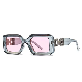 Derliaus Aikštė Akiniai nuo saulės Moterims Prekės ženklo Dizaineris Retro Sunglass Stačiakampio Saulės Akiniai Moterų UV400 Lens Eyewears