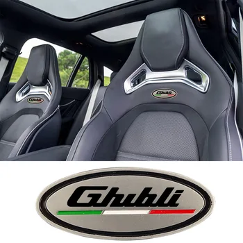 Auto sėdynių atramos galvai ženklelis Įklija, Maserati Ghibli Q4 GranSport GranTurismo Levante Q4 MC20 Quattroporte MC12 Automobilių reikmenys