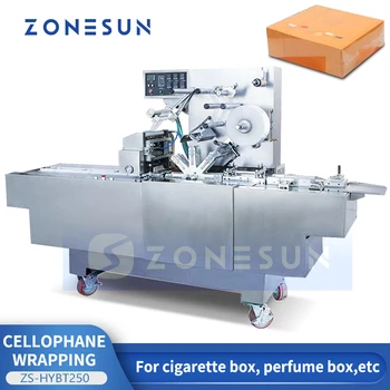 ZONESUN BOPP Vyniojimo ir Sandarinimo Automatinis Horizontalus Srauto Pakavimo Mašina Produktų Supakuota Dėžutėse ZS-BT250