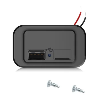 Automobilinio Įkroviklio Lizdas Dual USB Aukšto Laidumo RV Sunkvežimių ATV Maitinimo Lizdo