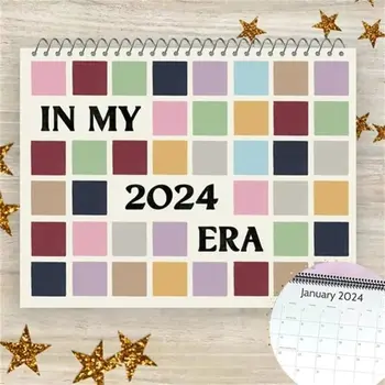 Popieriaus Epochų Kelionių Kalendorius Naujas Hangable 2024 Plakatai Albumo Viršelio Kalendorius Šeimos Planavimo Sienos Meno Gerbėjai Kalendorius