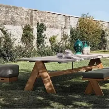 Lauko stalai, kėdės, kiemai, sodas, vilos, lauko vandeniui, saulės, antikorozinė medžio masyvo stalai ir kėdės