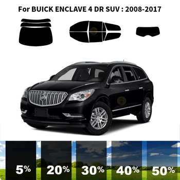 Pjaustytuose nanoceramics automobilių UV Lango Atspalvis, Rinkinys, Automobilių Langų Plėvelės BUICK ENCLAVE 4 DR VISUREIGIS 2008-2017