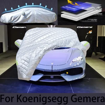 Už Koenigsegg Gemera Automobilių kruša apsauginis dangtis Auto apsauga nuo lietaus, įbrėžimams apsaugos dažai lupasi apsaugos automobilių, drabužių