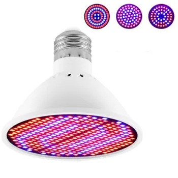 1-10X E27 LED Hydroponic Augimo Šviesos Fito Led Grow Lempa MR16 Visą Spektrą 110V, 220V UV Lempa Augalų, Gėlių Daigų Fitolamp