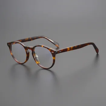 Derliaus turas acetato rėmelis vyriški dydis 49 receptinių akinių rėmelio Viršuje prekės ženklo moterų optinis PRIDĖTI viduje palaipsniui akiniai