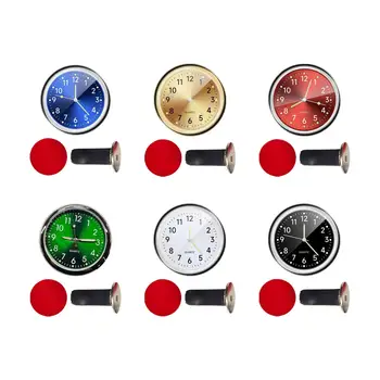 Automobilių Laikrodis Šviesos Laikrodis Klasikinis Nedidelę Transporto Priemonės Klijai Laikrodis Apvalios Auto Ornamentu