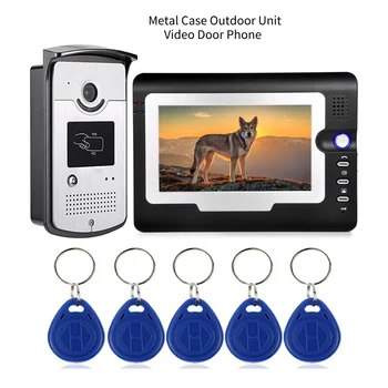 SmartYIBA Vaizdo Domofonas RDA Prieigą Namų Apsaugos Sistemos, Metalo Kamera Doorphone Naktinio Matymo Namų Bell Doorbell