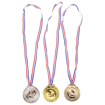 3pcs Kabo Medaliai Sudarymo Sporto Medaliai Sporto varžybų Medaliai su Kaspinu