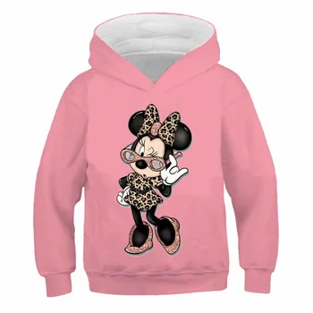 Berniukų, Mergaičių Drabužiai Animacinių filmų Anime Grafikos Mickey Minnie Mouse Palaidinukė Vaikų Atsitiktinis Mados 3-14 Metų Vaikai Streetwear