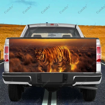 Custom Trippy Tigras Vyrų Automobilių Uodega Kamieno Apsaugoti Lipdukas, Decal, Automobilių Kėbulo, Automobilių Dekoracija SUV visureigis Universalus Pikapas