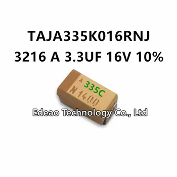 10vnt/DAUG NAUJOS A-Type 3216A/1206 3.3 UF 16V ±10% Ženklas:335C TAJA335K016RNJ SMD Tantalo Kondensatorių