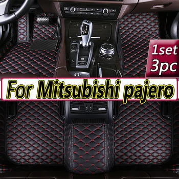 Automobilio grindų kilimėliai Mitsubishi pajero sport 2011 2012 2013 2014 2015 Custom auto pėdų Pagalvėlės automobilių kilimų padengti Interjeras