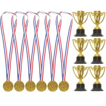 Gold Trophy Cup Nustatyti Vaikams - Plastikiniai Atlygį Apdovanojimų Nugalėtojai Mokyklos Konkursuose ir Šalys
